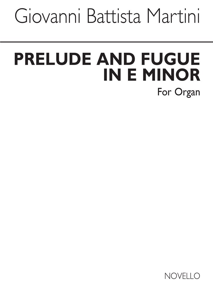 Prelude And Fugue In E Minor